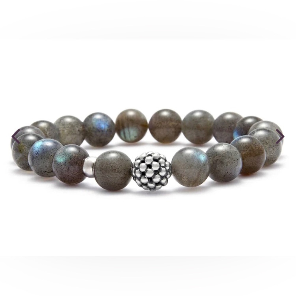 LAGOS Labradorite Silver Station Bead Bracelet